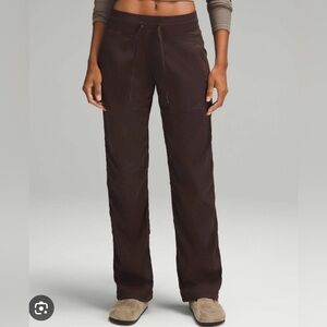 Women's Lululemon Dance Studio Mid-Rise Pant in Espresso size 12